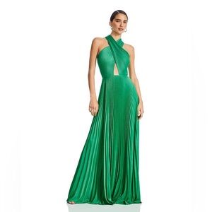 A.L.C. Athena Pleated Cutout Gown
